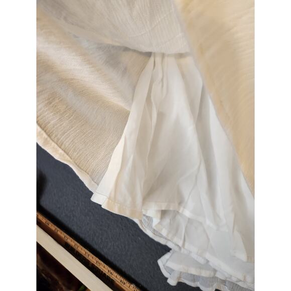 NWT Lulus White Wrap Short Gauzy Draped Dress Surplice Short Sleeve Tie Size S - Picture 6 of 9